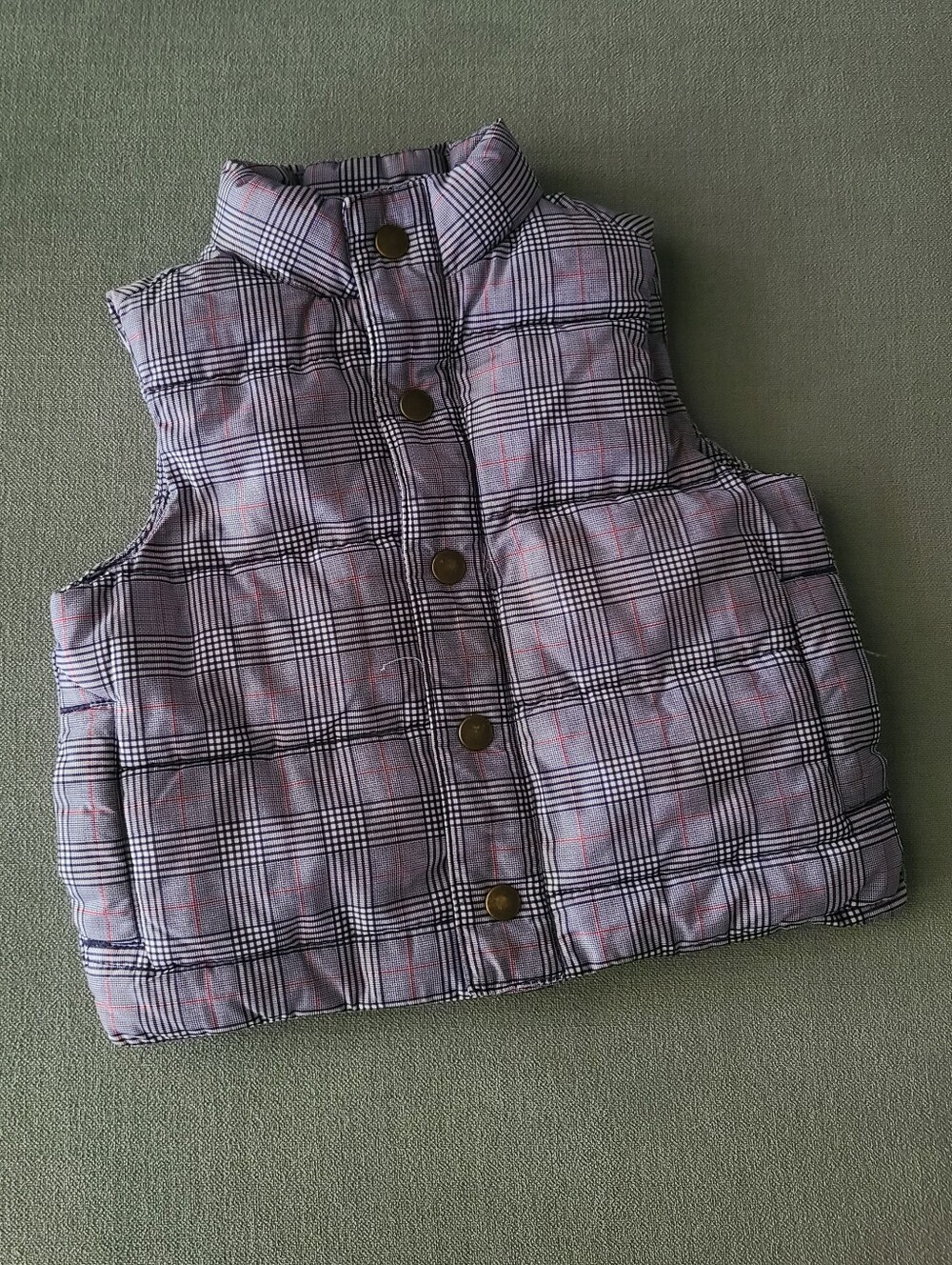 Janie and Jack Plaid Puffer Vest 6 to 12 Months
